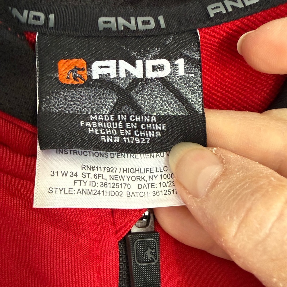 Men's Red Performance Jacket - Picture 2 of 5